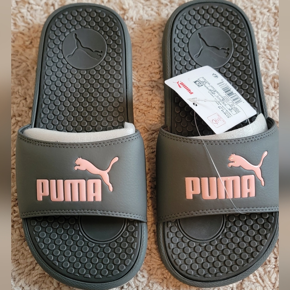 Puma Gray and Pink Women's Sandals